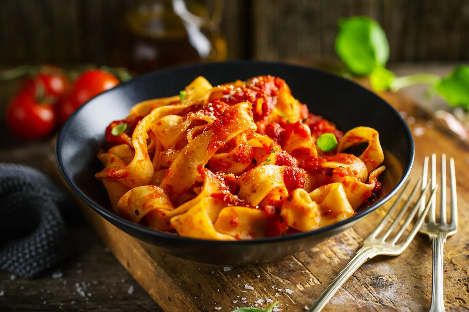 pasta at Morelli's Pizzeria